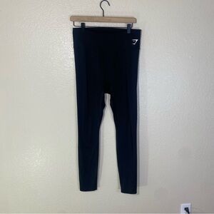 Gymshark Womens Training Full Length Leggings Black Size XL High Rise Stretch